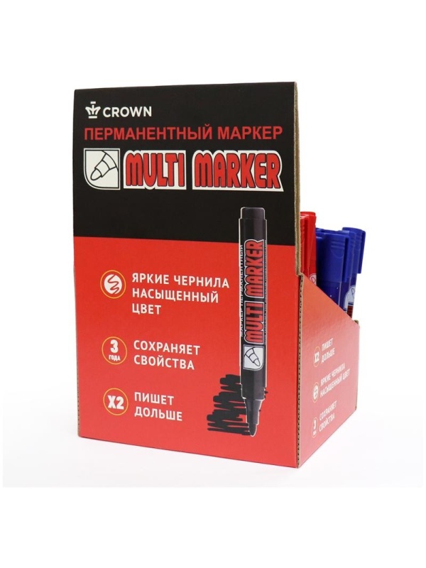 Картонный дисплей Crown для перманентных маркеров (Ш17см х Г14 см х В25 см) , 4 ячеек