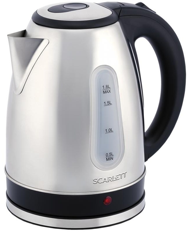 Чайник электрический Scarlett SC-EK21S75, 1,8л, 2200Вт, нержавеющая сталь