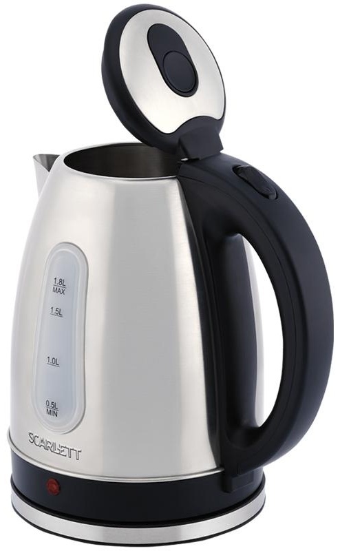 Чайник электрический Scarlett SC-EK21S75, 1,8л, 2200Вт, нержавеющая сталь