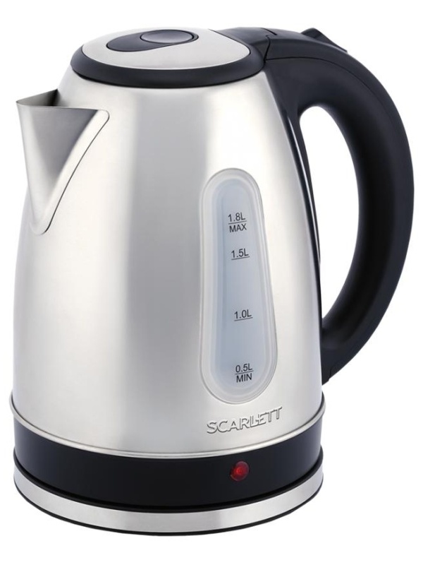 Чайник электрический Scarlett SC-EK21S75, 1,8л, 2200Вт, нержавеющая сталь