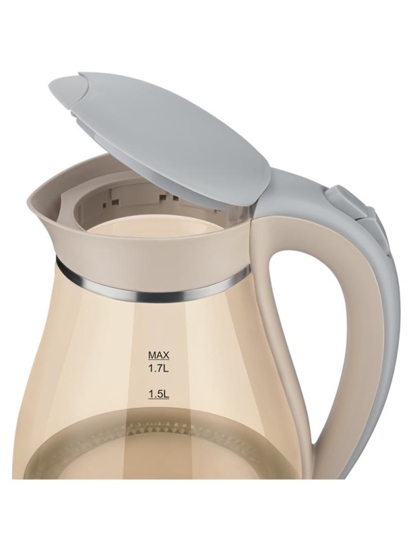 Чайник электрический Scarlett SC-EK27G86, 1,7л, 2200Вт, с подсветкой, стекло/пластик