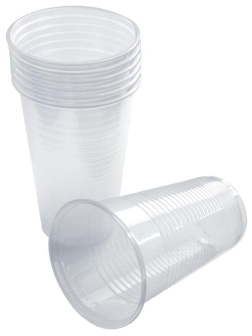 Стаканы одноразовые Vega 200мл, набор 3000шт. (30уп. по 100шт.), ПП, прозрачные, хол/гор