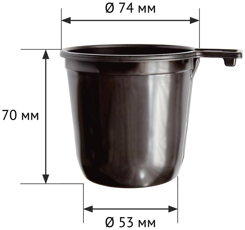 Чашки одноразовые для кофе OfficeClean 200мл, набор 50шт., бюджет, ПП, коричневые, хол/гор