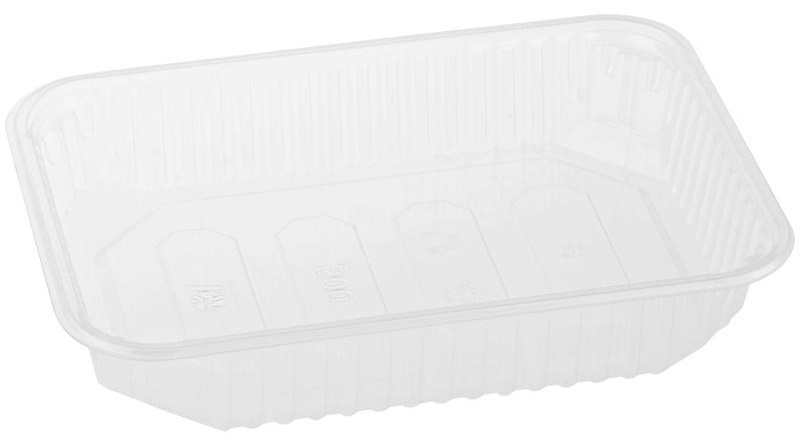 Контейнеры одноразовые OfficeClean 500мл, набор 100шт., без крышек, 186*132*36мм, ПП, прозрачные