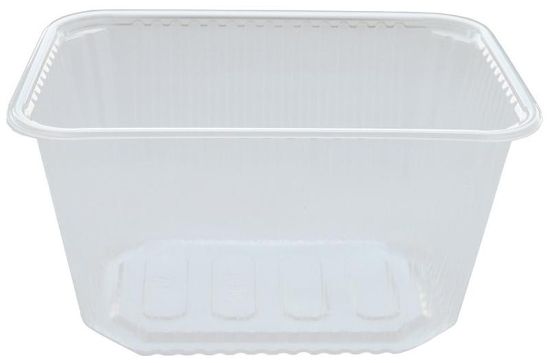 Контейнеры одноразовые OfficeClean 1500мл, набор 100шт., без крышек, 186*132*102мм, ПП, прозрачные