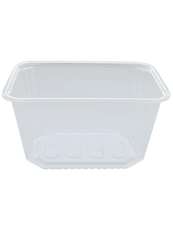 Контейнеры одноразовые OfficeClean 1500мл, набор 100шт., без крышек, 186*132*102мм, ПП, прозрачные