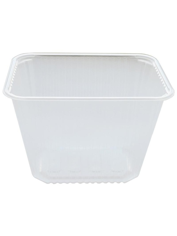 Контейнеры одноразовые OfficeClean 2000мл, набор 100шт., без крышек, 186*132*134мм, ПП, прозрачные