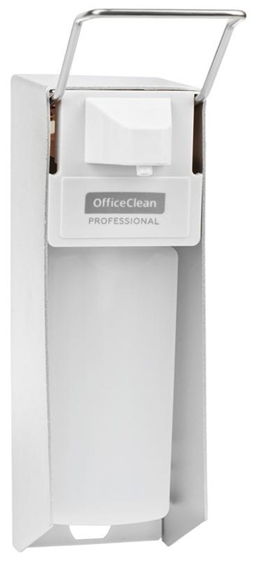 Диспенсер для жидкого мыла OfficeClean Professional, локтевой, белый, наливной, 0,5л