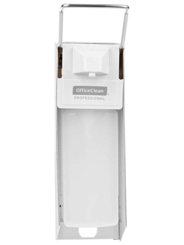 Диспенсер для жидкого мыла OfficeClean Professional, локтевой, белый, наливной, 0,5л