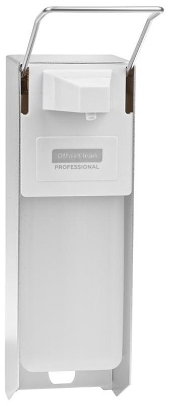Диспенсер для жидкого мыла OfficeClean Professional, локтевой, белый, наливной, 1л