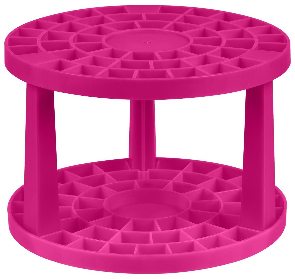 Подставка для кистей СТАММ, пластик, розовая