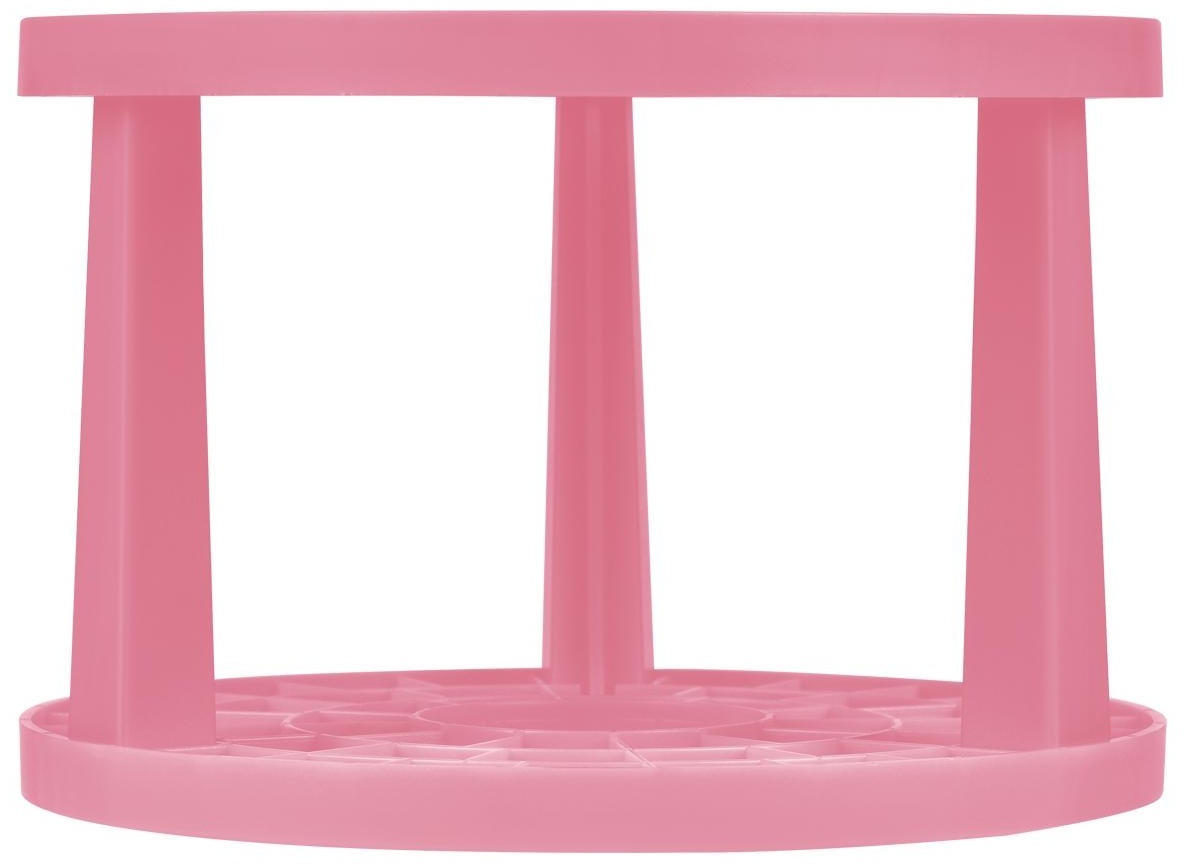 Подставка для кистей СТАММ, пластик, розовая