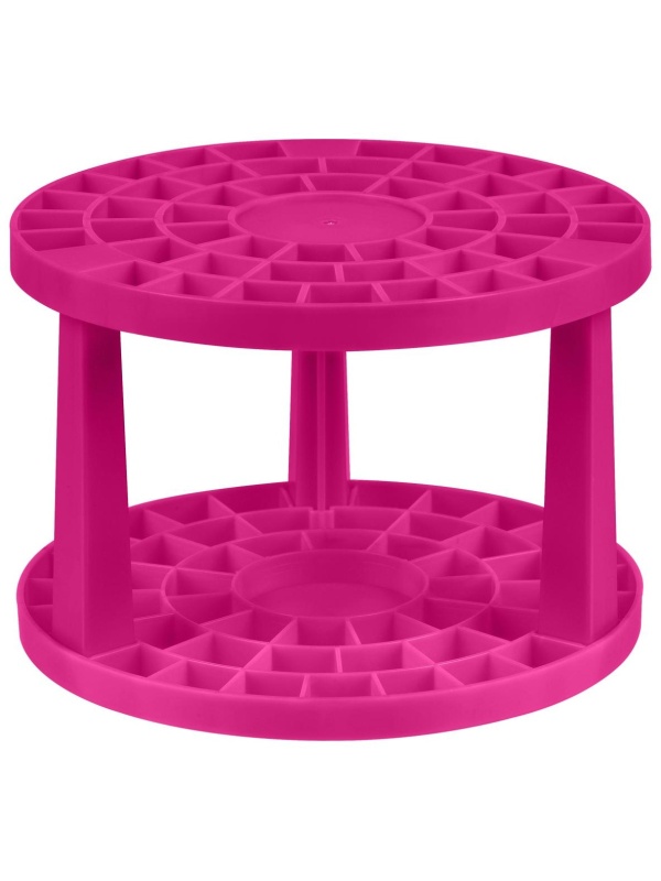 Подставка для кистей СТАММ, пластик, розовая