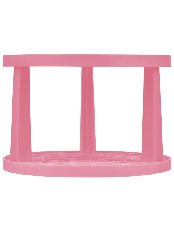 Подставка для кистей СТАММ, пластик, розовая