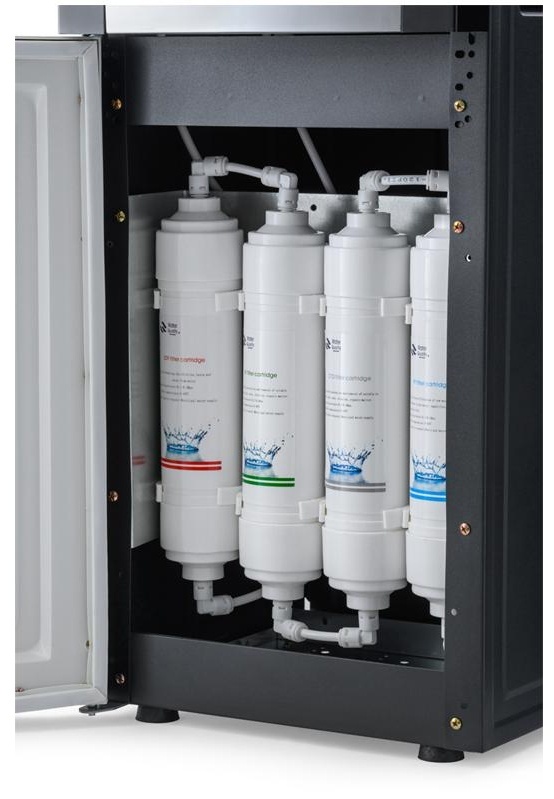 Пурифайер для воды напольный AEL LD-AEL-47s, нагрев/охлаждение, серебристый, черный