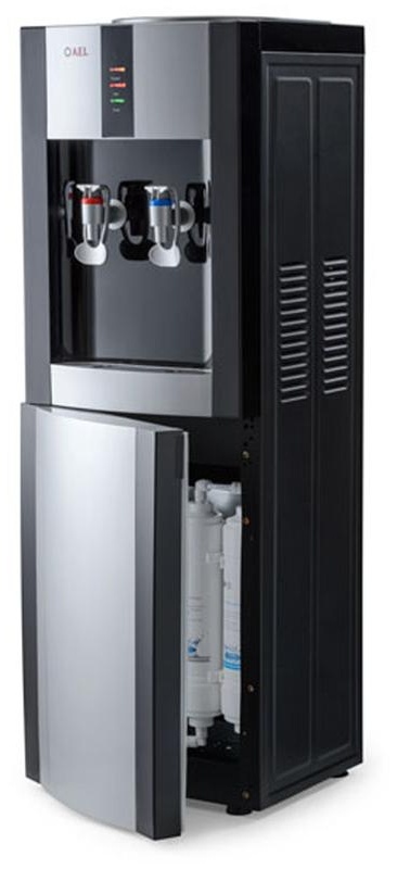 Пурифайер для воды напольный AEL LD-AEL-47s, нагрев/охлаждение, серебристый, черный