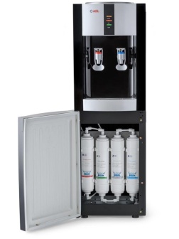 Пурифайер для воды напольный AEL LD-AEL-47s, нагрев/охлаждение, серебристый, черный