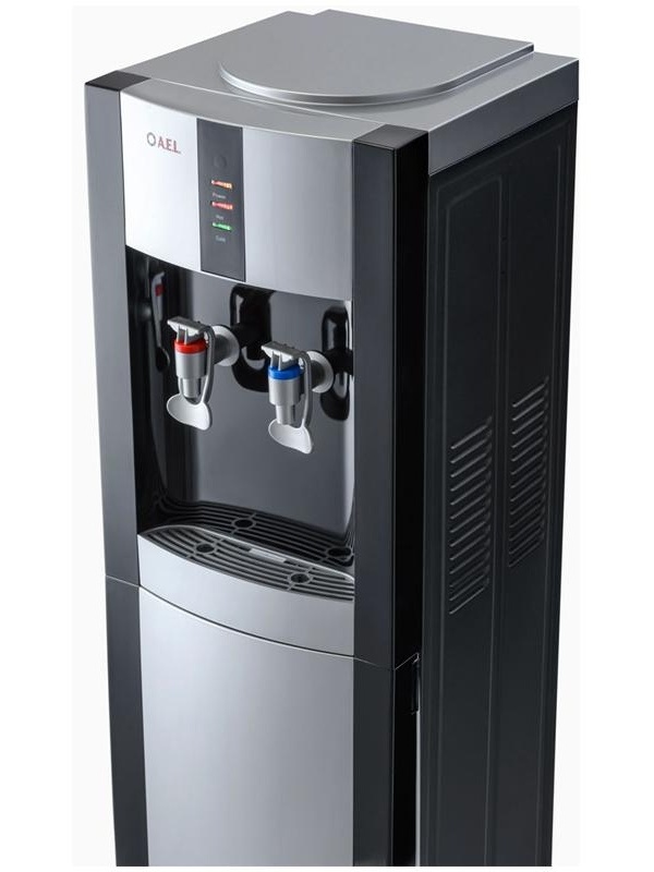 Пурифайер для воды напольный AEL LD-AEL-47s, нагрев/охлаждение, серебристый, черный