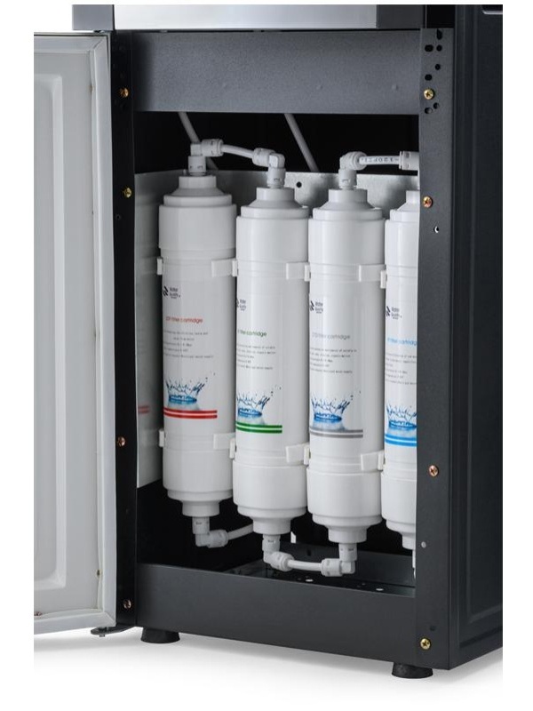 Пурифайер для воды напольный AEL LD-AEL-47s, нагрев/охлаждение, серебристый, черный