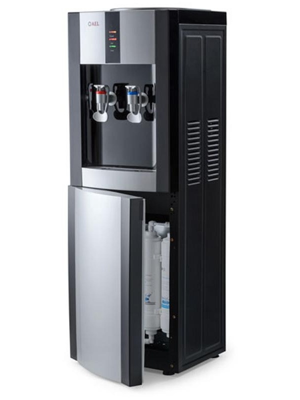 Пурифайер для воды напольный AEL LD-AEL-47s, нагрев/охлаждение, серебристый, черный