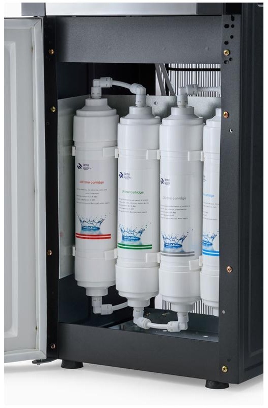 Пурифайер для воды напольный AEL LС-AEL-47s, нагрев/охлаждение, серебристый, черный