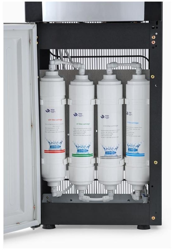 Пурифайер для воды напольный AEL LС-AEL-47s, нагрев/охлаждение, серебристый, черный