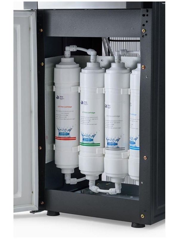 Пурифайер для воды напольный AEL LС-AEL-47s, нагрев/охлаждение, серебристый, черный