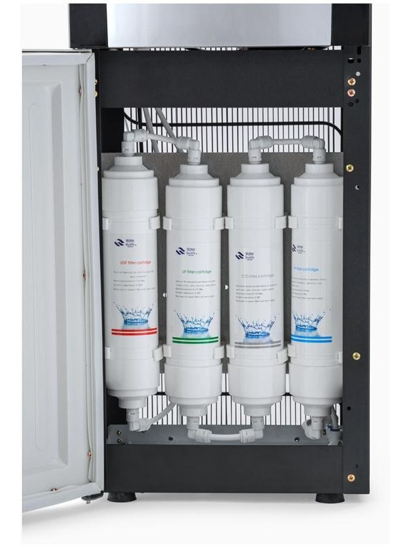 Пурифайер для воды напольный AEL LС-AEL-47s, нагрев/охлаждение, серебристый, черный