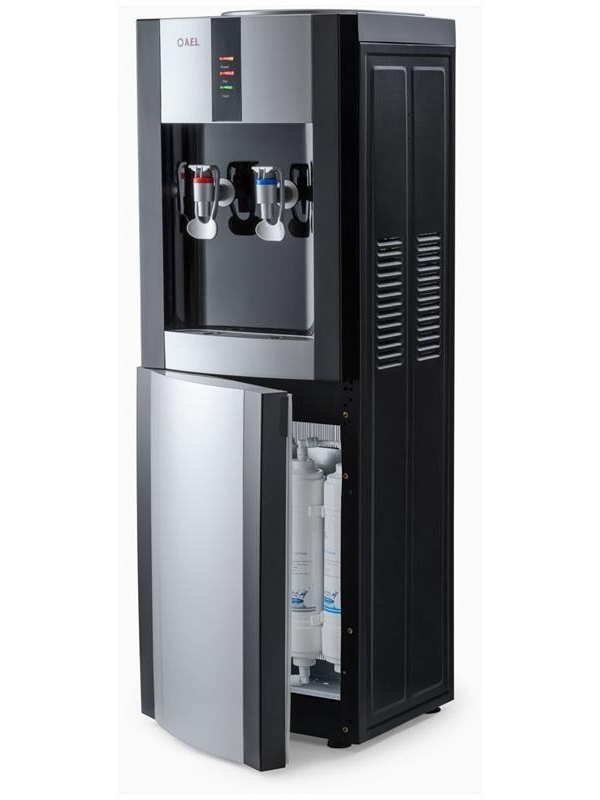 Пурифайер для воды напольный AEL LС-AEL-47s, нагрев/охлаждение, серебристый, черный