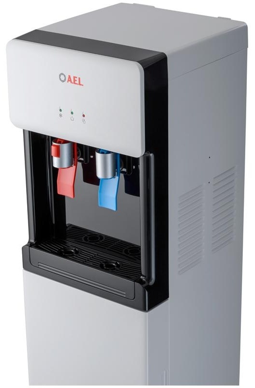 Кулер для воды напольный AEL LC-AEL-850a, нагрев/охлаждение компрессор., нижняя загрузка бутыли, белый
