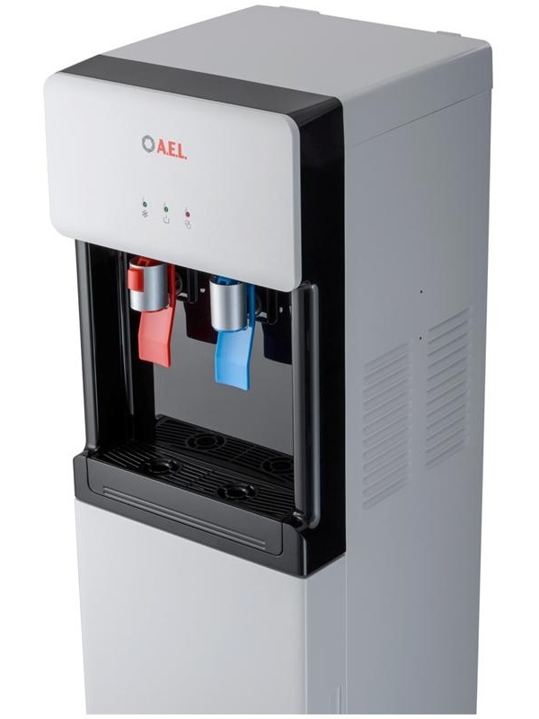 Кулер для воды напольный AEL LC-AEL-850a, нагрев/охлаждение компрессор., нижняя загрузка бутыли, белый