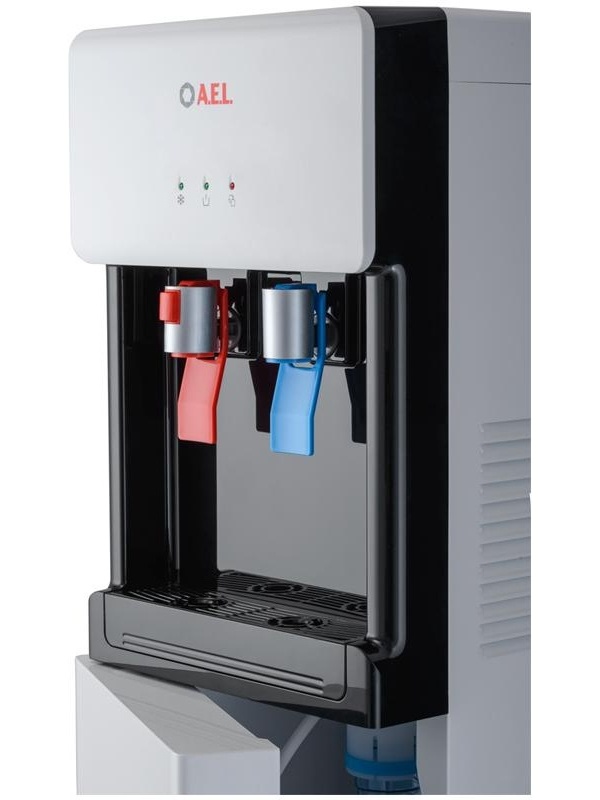 Кулер для воды напольный AEL LC-AEL-850a, нагрев/охлаждение компрессор., нижняя загрузка бутыли, белый