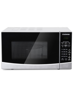 Микроволновая печь Starwind SMW2820, 20л, 700Вт, электронное управление, гриль, черная, серебристая