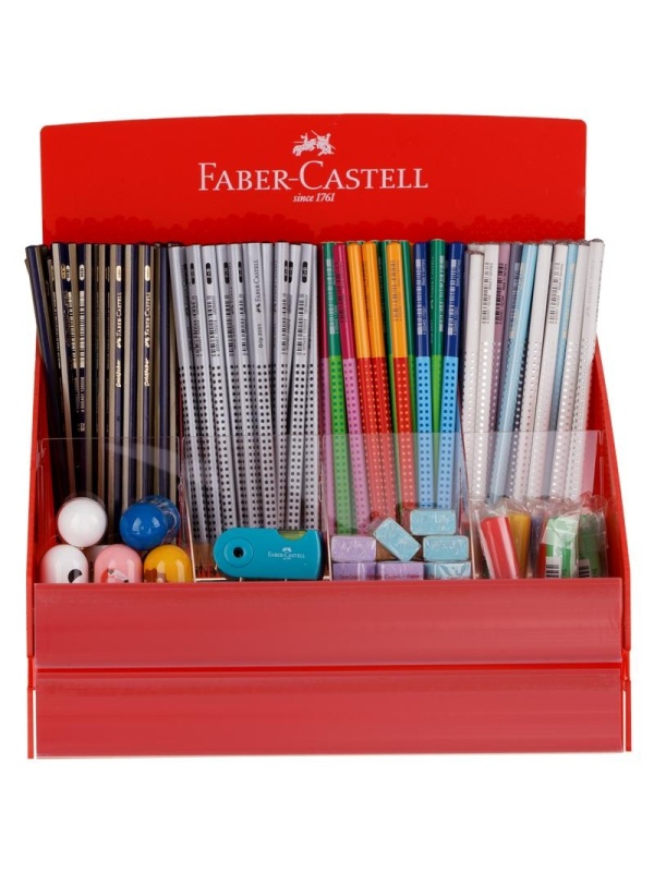 Дисплей на прикассовую зону Faber-Castell, красный