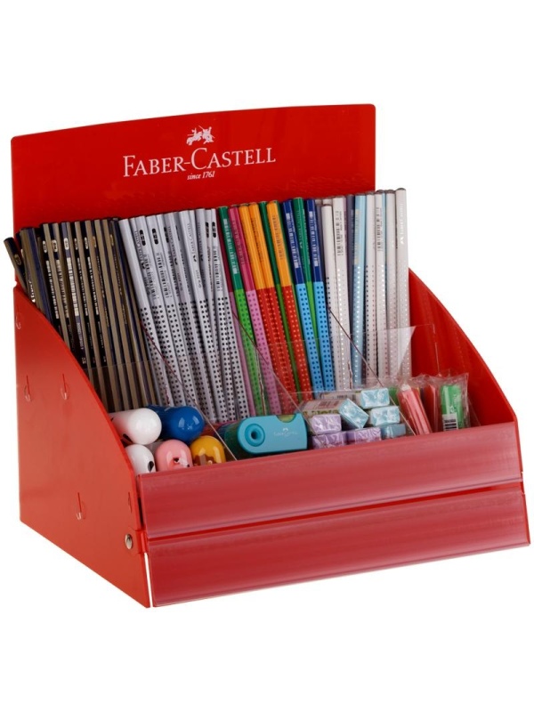 Дисплей на прикассовую зону Faber-Castell, красный