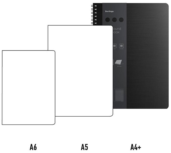 Бизнес-тетрадь А4+, 80л., Berlingo 