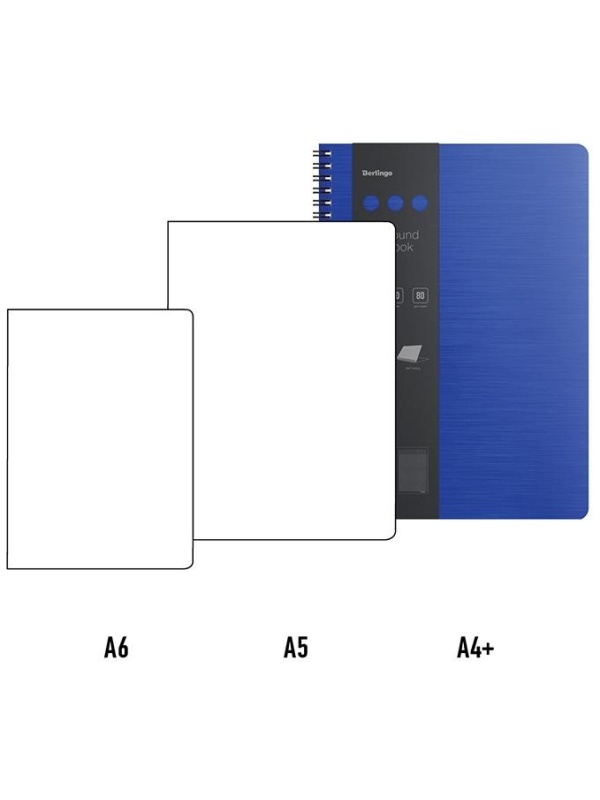 Бизнес-тетрадь А4+, 80л., Berlingo 