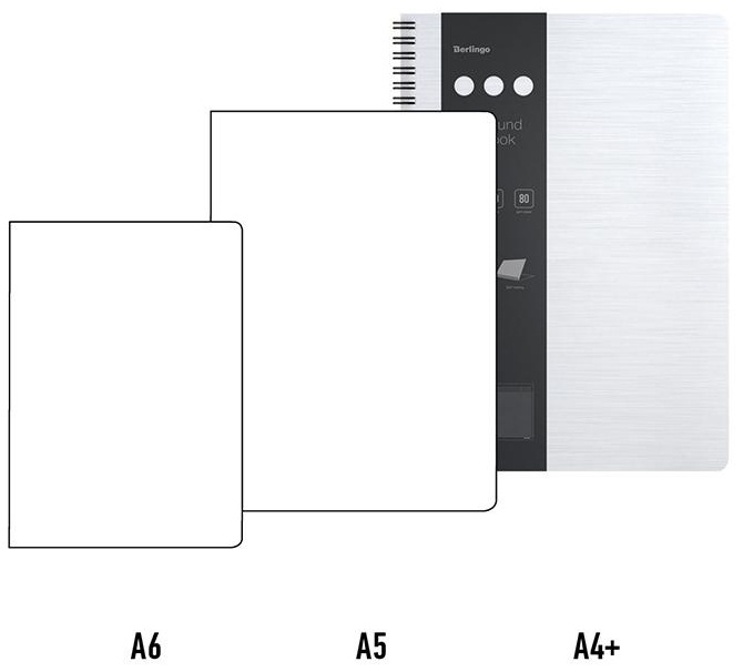 Бизнес-тетрадь А4+, 80л., Berlingo 