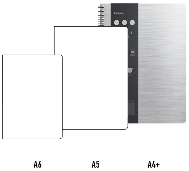 Бизнес-тетрадь А4+, 80л., Berlingo 