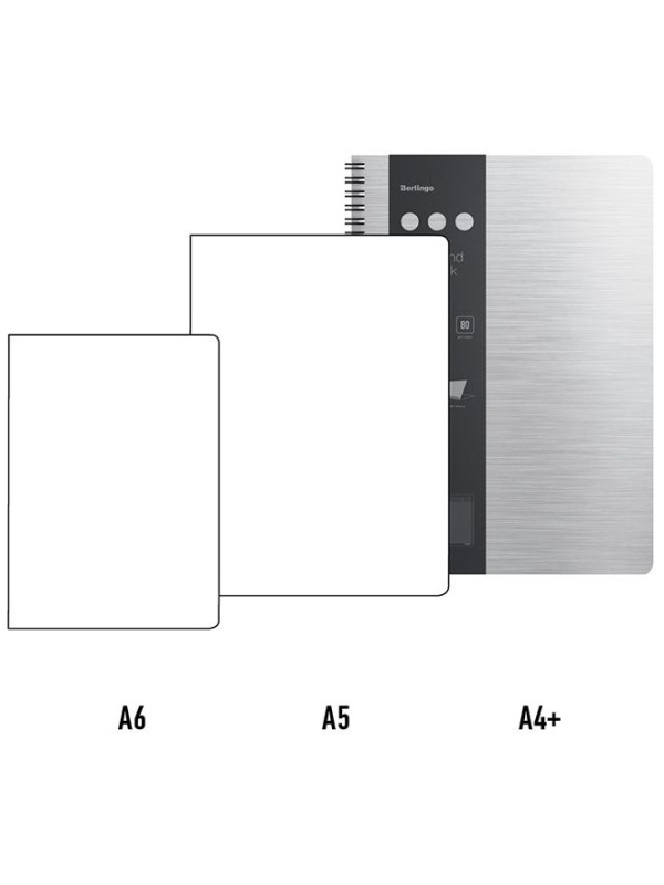 Бизнес-тетрадь А4+, 80л., Berlingo 