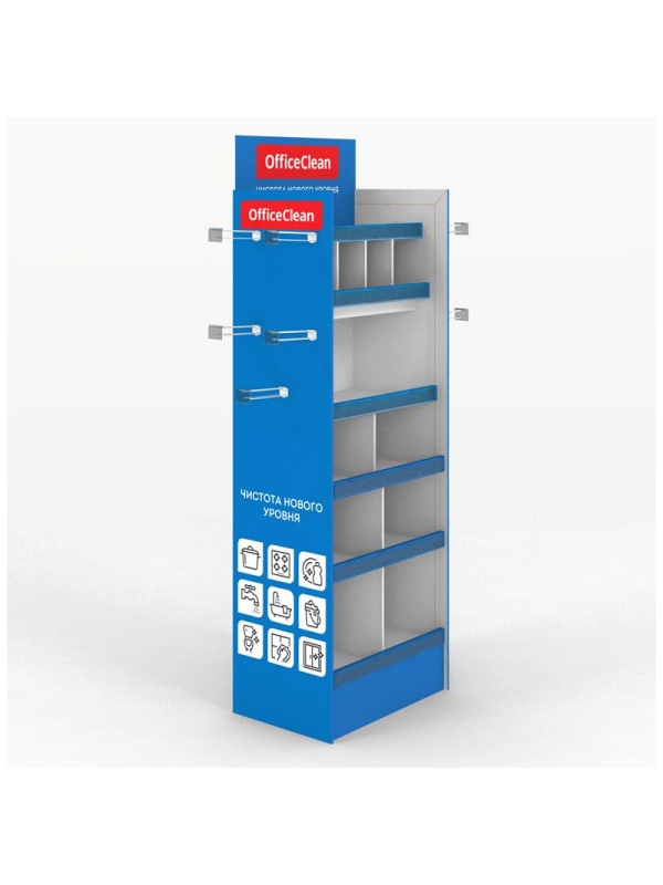 Стойка демонстрационная OfficeClean, картонная, 1800*600*400, 2021