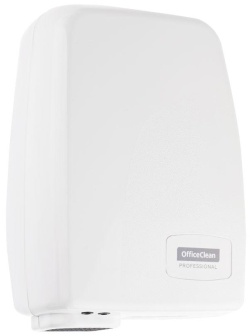 Электросушитель для рук OfficeClean Professional, 1000Вт, сенсорный, белый, ABS-пластик