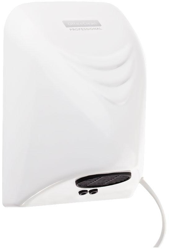 Электросушитель для рук OfficeClean Professional, 850Вт, сенсорный, белый, ABS-пластик