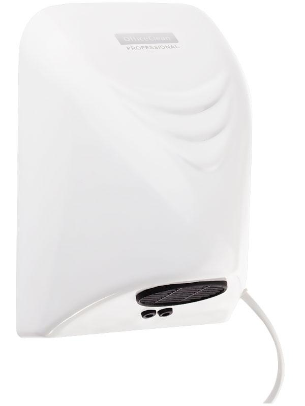 Электросушитель для рук OfficeClean Professional, 850Вт, сенсорный, белый, ABS-пластик