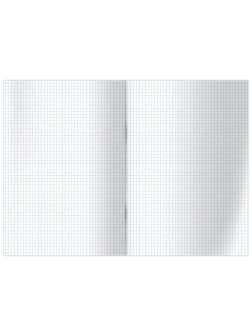 Книга учета OfficeSpace, А4, 192л., клетка, 200*290мм, бумвинил, цвет синий, блок офсетный, наклейка