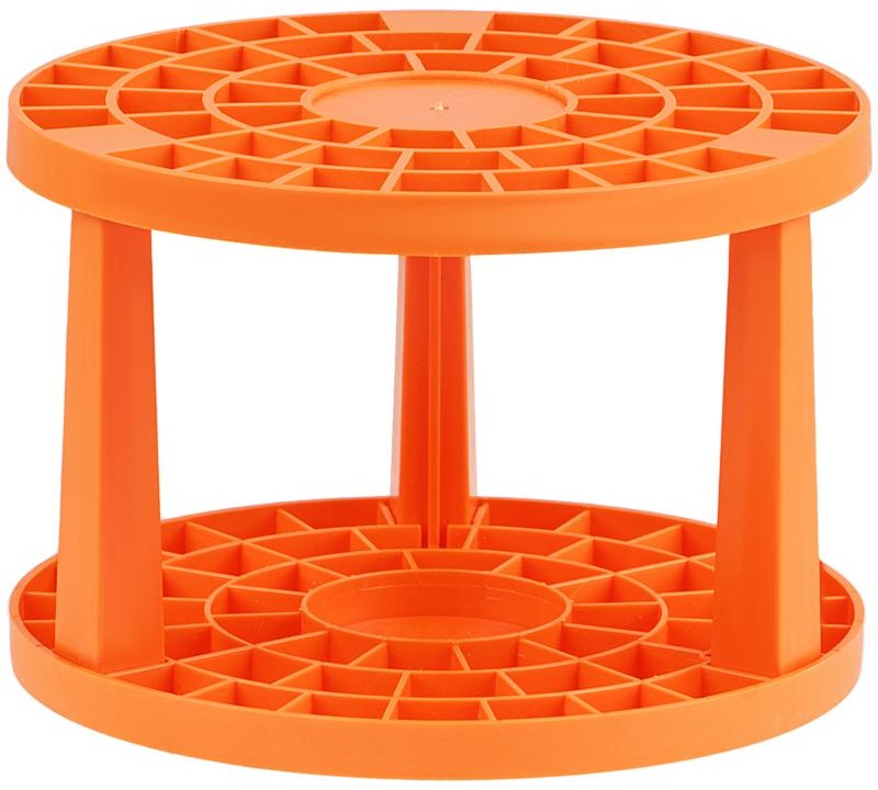Подставка для кистей Мульти-Пульти, пластик, оранжевая, пакет с подвесом