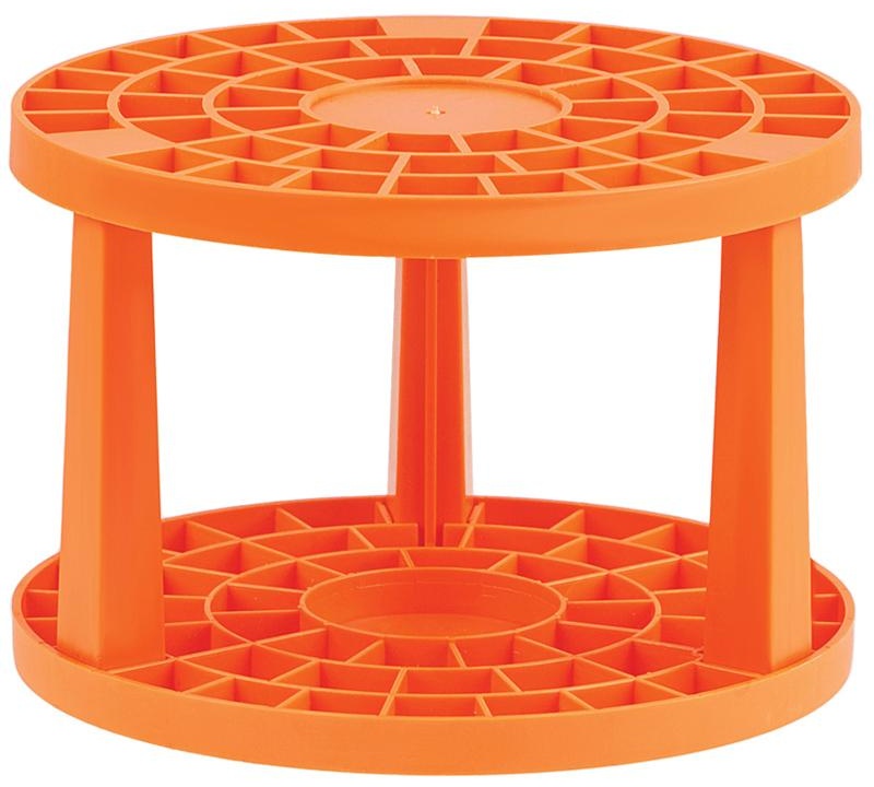 Подставка для кистей Мульти-Пульти, пластик, оранжевая, пакет с подвесом