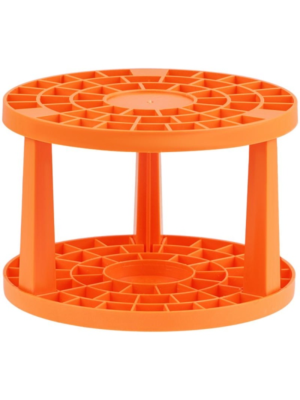 Подставка для кистей Мульти-Пульти, пластик, оранжевая, пакет с подвесом