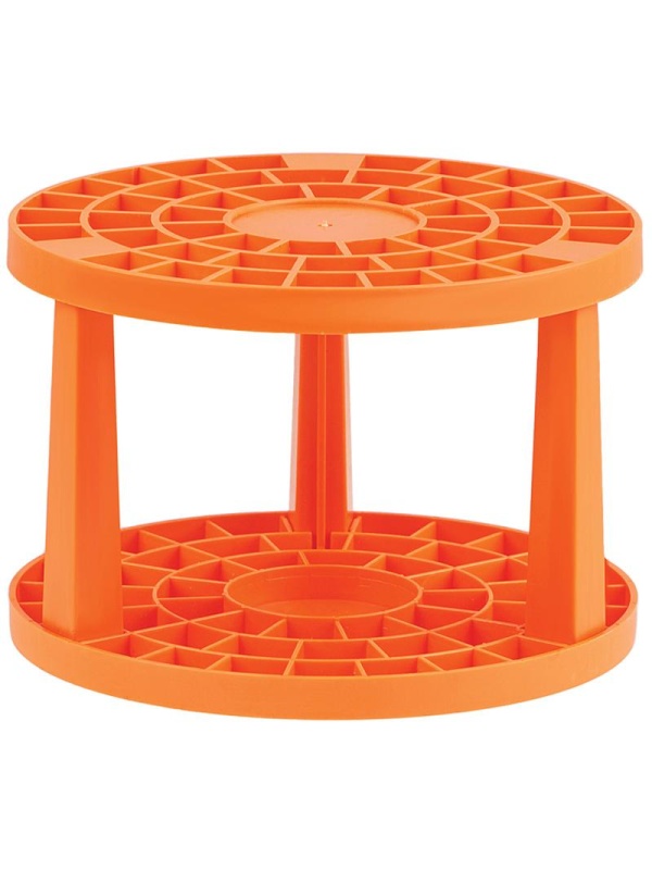 Подставка для кистей Мульти-Пульти, пластик, оранжевая, пакет с подвесом