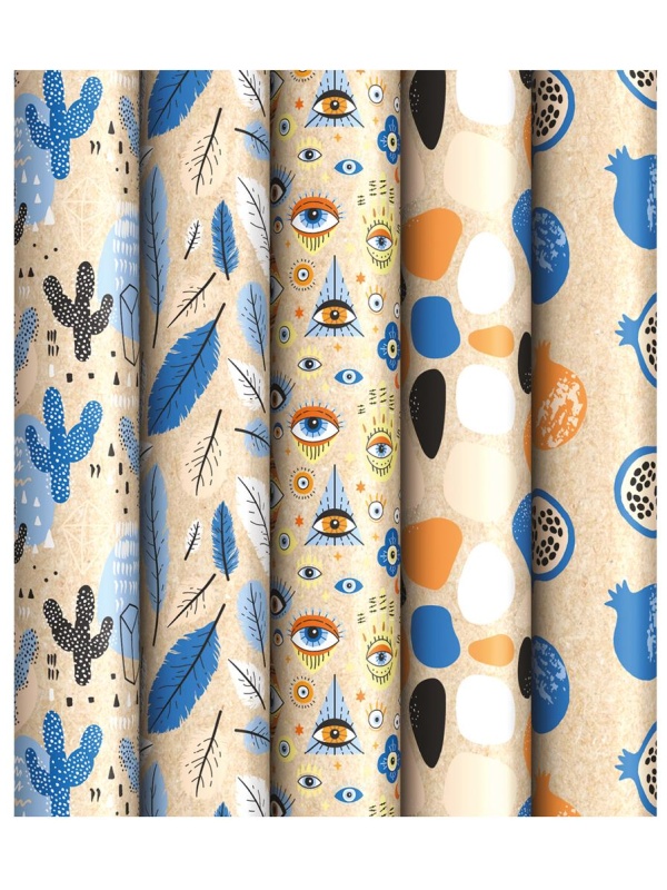 Упаковочная бумага крафт 70*100см, ArtSpace 